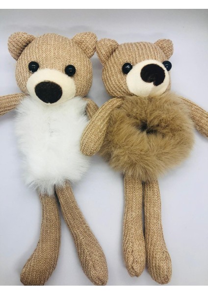 Tavşanlı & Ayıcıklı Peluş Lastik Saç Tokası 6'lı (6 Farklı Renkte) fırsatları