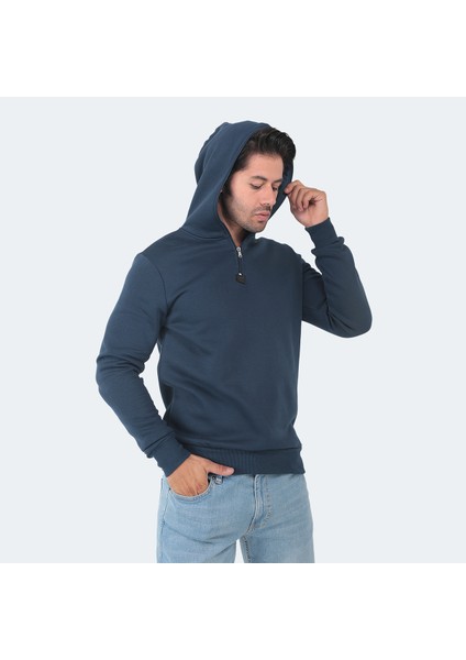 BAHA Erkek Sweatshirt Indigo modelleri