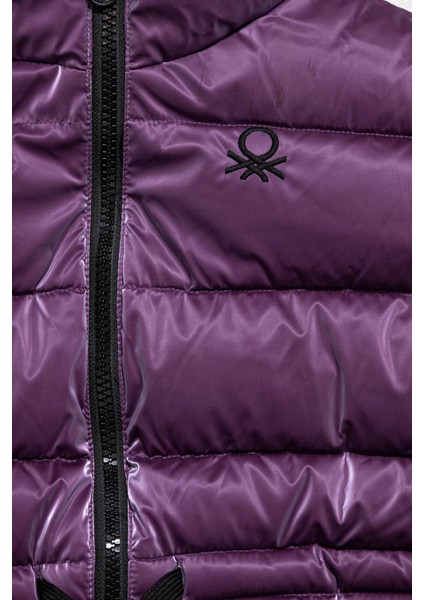 Regular Fit Kapüşonlu Kapitone Mont Kız Çocuk Mont 2OIMCN05G