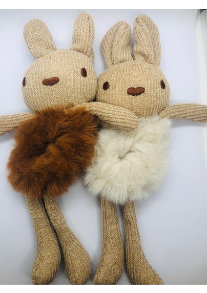 Tavşanlı & Ayıcıklı Peluş Lastik Saç Tokası 6'lı (6 Farklı Renkte) fırsatları