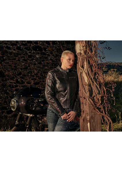 Segura Lady Devon Deri Bayan Motosiklet Montu
