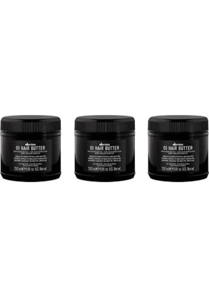 Ekonomik Üçlü Davines Oı Hair Butter Besleyici ve Zengin Saç Yağı 250ML - %100 Orijinal %100 Doğal