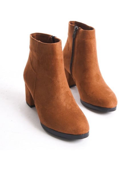 Kadın Taba Süet Düz Topuklu Kısa Bot fiyatları