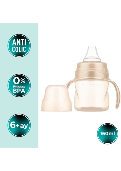 Damlatmaz Eğitici Kulplu Bardak, 160 ml, Pearl, 1 Adet