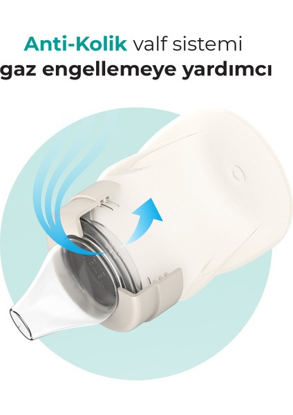 Damlatmaz Eğitici Kulplu Bardak, 160 ml, Pearl, 1 Adet