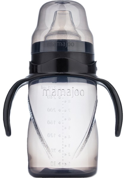 Damlatmaz Eğitici Kulplu Bardak, 270 ml, Siyah, 1 Adet