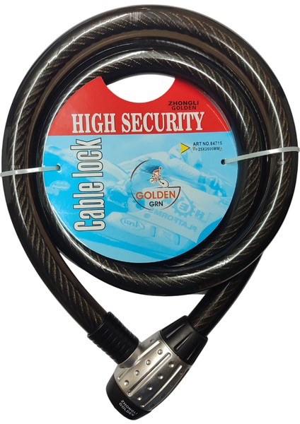 Motosiklet Güçlendirilmiş Çelik Halat Kilit 25X2000 mm Baki fiyatları