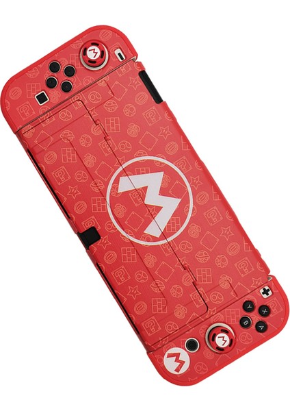 Nintendo Switch OLED Bölünmüş Tam Paket Koruyucu Kılıf Mario (Yurt Dışından)