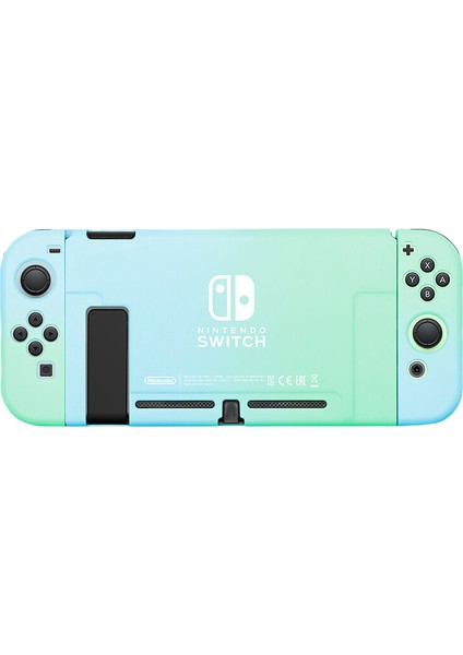 Nintendo Switch Koruyucu Kılıfultra Ince Bölünmüş Pc Sert Kılıfımavi-Yeşil (Yurt Dışından)