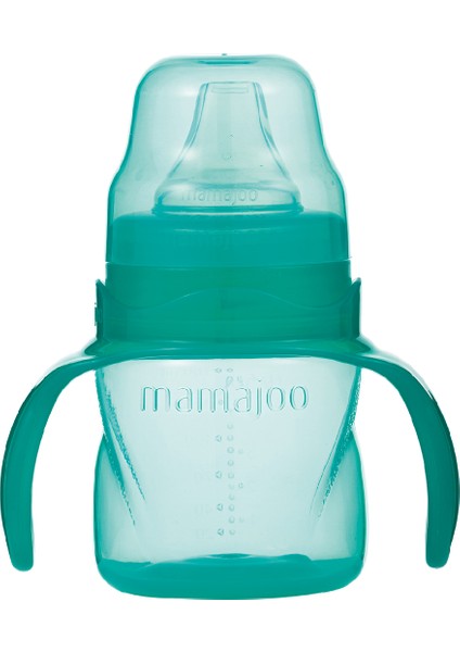 Damlatmaz Eğitici Kulplu Bardak, 160 ml, Yeşil, 1 Adet