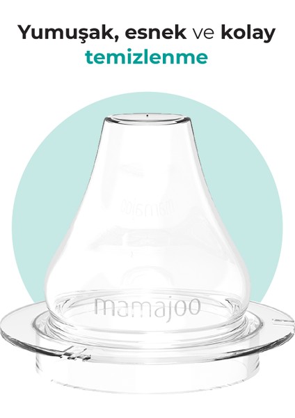 Damlatmaz Eğitici Kulplu Bardak, 160 ml, Yeşil, 1 Adet