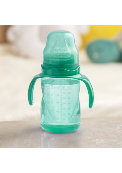 Damlatmaz Eğitici Kulplu Bardak, 160 ml, Yeşil, 1 Adet