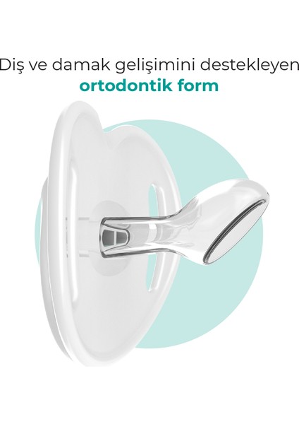Ortodontik Damaklı Emzik, Fil, 0+ Ay, Emzik Saklama Kutusu, 1 Adet
