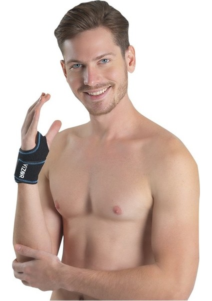 Neopren Malzeme El Bileği Bandajı Basit El Bilekliği Kaliteli Yıpranmaz Malzeme / Her Bedene Uygun CODE-309 ( 2'li Paket )-Paket Içeriğinde 2 Adet Vardır