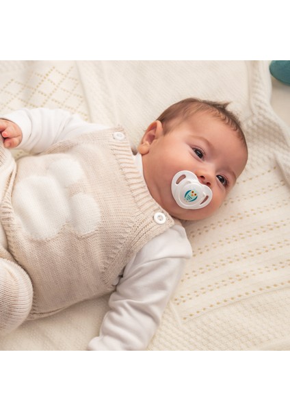 Ortodontik Damaklı Emzik, Baykuş, 6+ Ay, Emzik Saklama Kutusu, 1 Adet