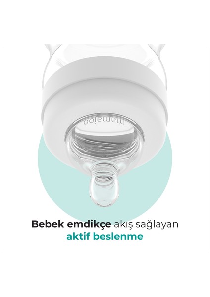 Silver Anti-Kolik Biberon 250 ml, 6 Ay+, Orta Akışlı