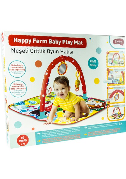 Oyun Halısı Neşeli Çiftlik Oyun Halısı 63*78 cm