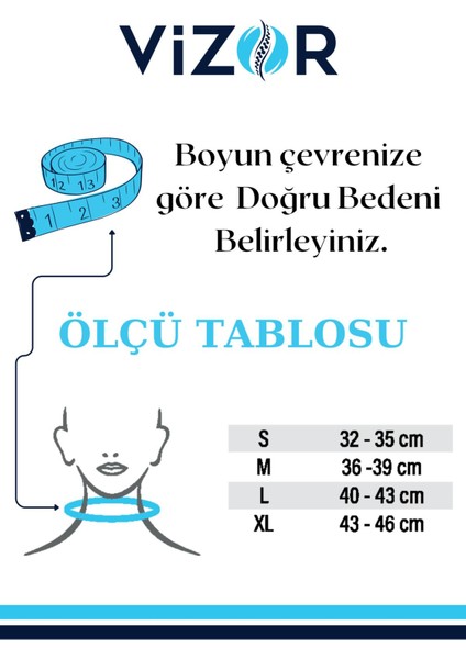 Çenelikli Nelson Boyunluk Boyun Fıtıklarında Kas Incinmelerinde / Xl Beden CODE-104 ( 2'li Paket )-Paket Içeriğinde 2 Adet Vardır