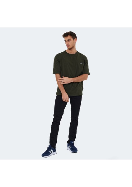 KAISER IN Erkek Oversize Sweatshirt Koyu Yeşil