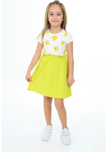 Kız Çocuk Baskılı Elbise