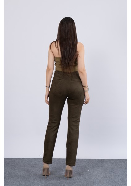 Süet Boru Paça Pantolon 30193