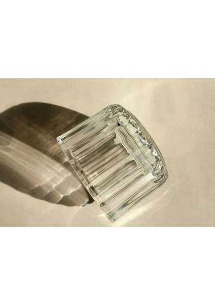 Sarı Mini Kase Lokumluk Reçellik Tealightlık Mumluk Cam 5,5 x 3,5 cm Çerezlik Günlük Vintage 1 Adet