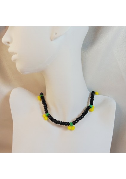 Limon Model Kum Boncuk Kolye, El Yapımı Trend Limon Kolye, Sarı Jablonex Kum Boncuk Limon Kolye indirimleri