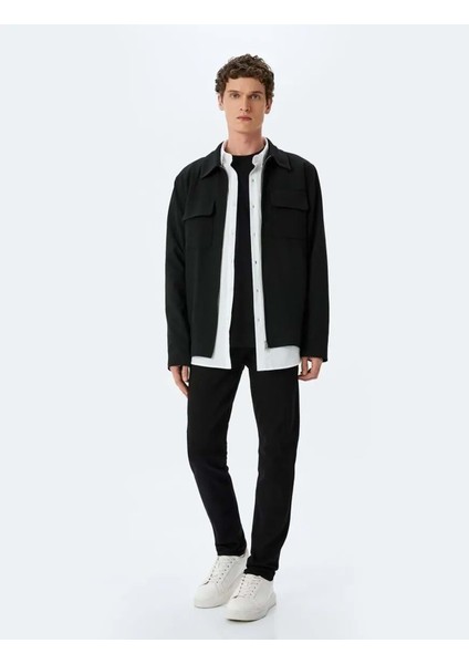 Slim Fit Kot Pantolon - Brad Jean 5SAM40048ND - Koton - Siyah - 29/30