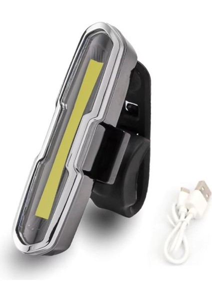 Bisiklet USB Şarjlı LED Kırmızı Beyaz Xbyc 6017
