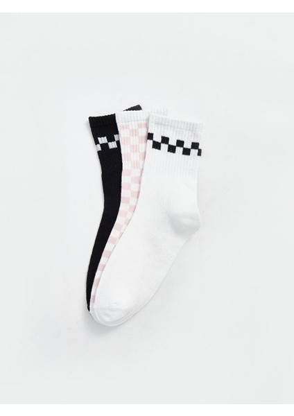 Desenli Kadın Soket Çorap 3'Lü Paket fiyatları
