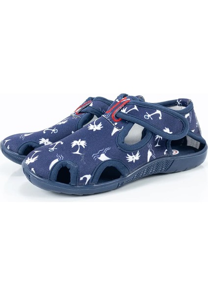 Çocuk Erkek Lacivert Beyaz Içi Yumuşak Önü Kapalı Sandalet fiyatları