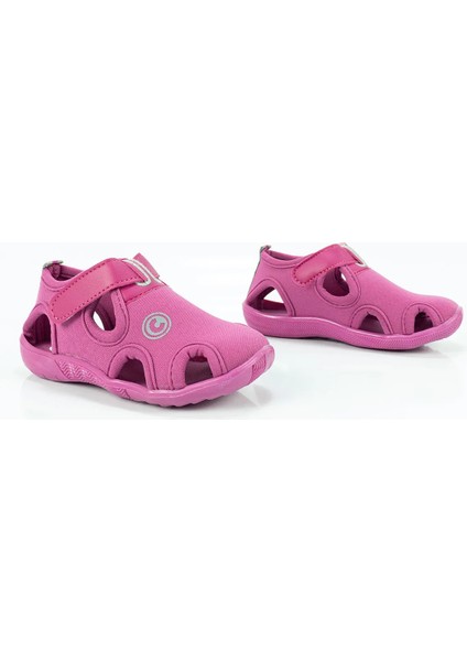 Bebek Kız Açık Pembe Içi Yumuşak Önü Kapalı Sandalet