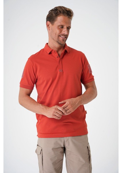 Casual Ryker Polo T-Shirt (Cırtlı) Kiremit - Xl fiyatları