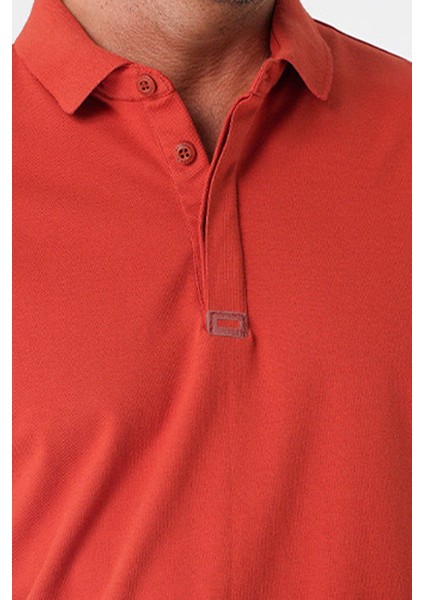 Casual Ryker Polo T-Shirt (Cırtlı) Kiremit - Xl fırsatları