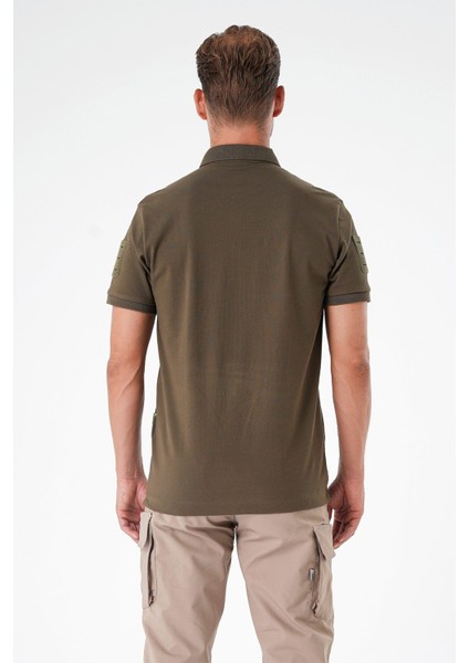 Casual Ryker Polo T-Shirt (Cırtlı) Haki - S indirimleri