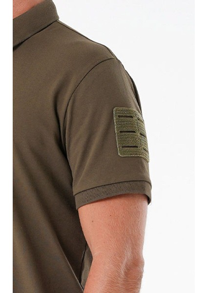 Casual Ryker Polo T-Shirt (Cırtlı) Haki - 4xl fiyatları