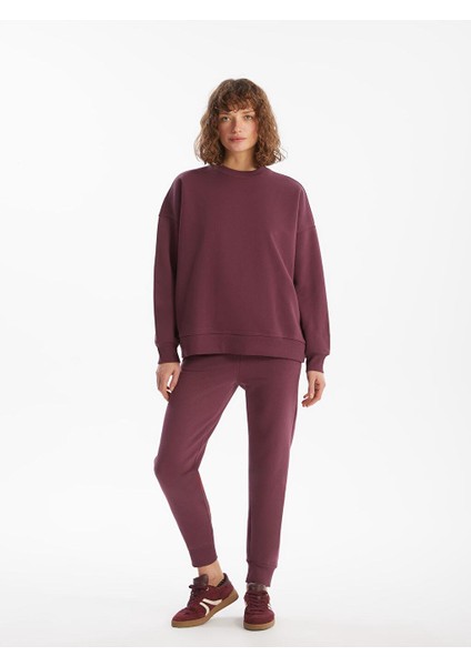 Lcw Vision Bisiklet Yaka Oversize Kadın Kalın Sweatshirt fiyatları