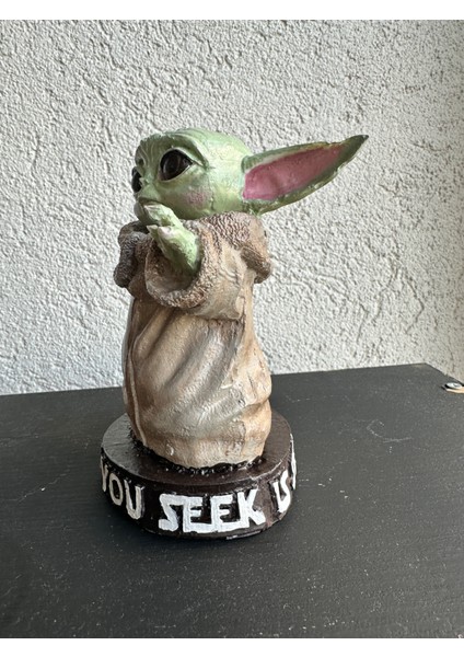 Baby Yoda, Star Wars, Karakter Biblo, Dekoratif Polyester Obje