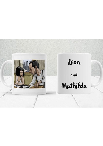 Leon ve Mathilda Baskılı Hediye Kutulu Kupa Bardak