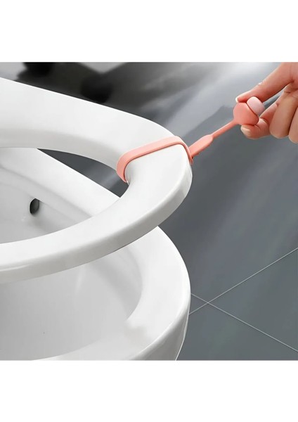 Klozet Kapağı Hijyen Aparatı, Klozet Kapak Tutacağı - 1 Adet Pembe