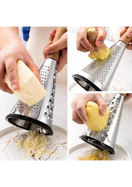 Bambu Saplı Konik Rende | 3 Fonksiyonlu Doğrama - 27 cm fırsatları