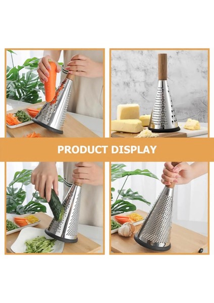 Bambu Saplı Konik Rende | 3 Fonksiyonlu Doğrama - 27 cm indirimleri