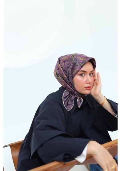 Twill Ipek Eşarp - 90 x 90 - 11455-16