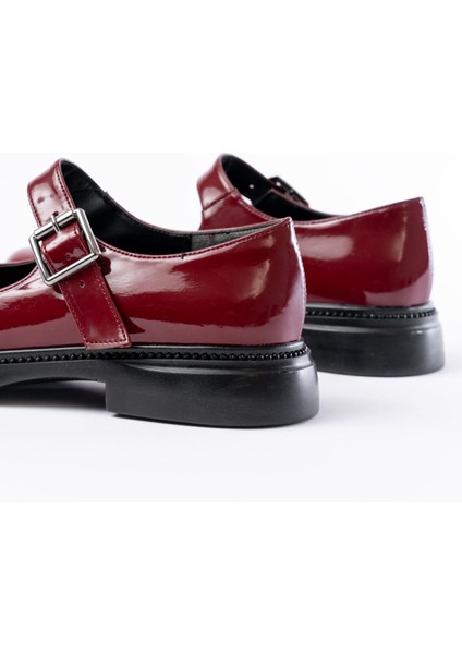 Ysn-4422 Bordo Kroko Topuklu Kadın Çizme