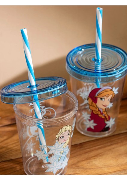 Lcwk Frozen Baskılı Pipetli Bardak 2'li indirimleri