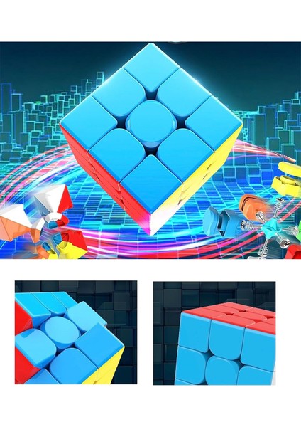 Speed Cupe Küp Zeka Küpü 3x3 Canlı Renkler Hız Küpü,fidget Oyuncak Seyahat Zeka Oyunu