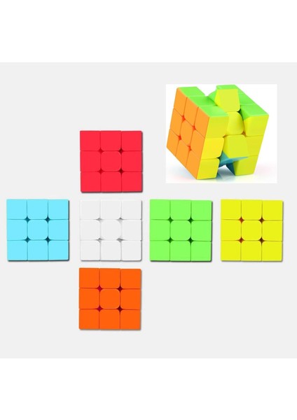 Speed Cupe Küp Zeka Küpü 3x3 Canlı Renkler Hız Küpü,fidget Oyuncak Seyahat Zeka Oyunu