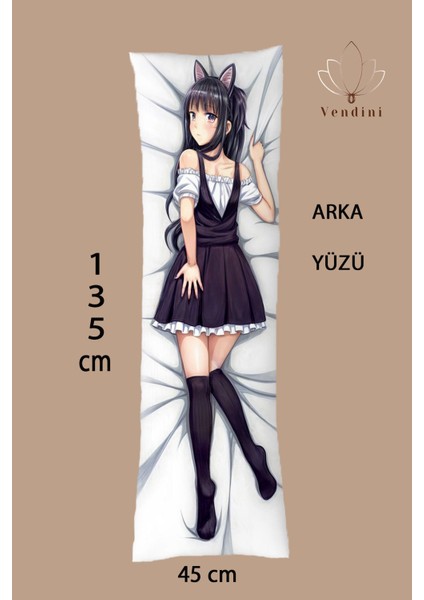 Çift Yön Baskılı Fantastik Anime Dakimakura Sarılma Yastık Kılıfı