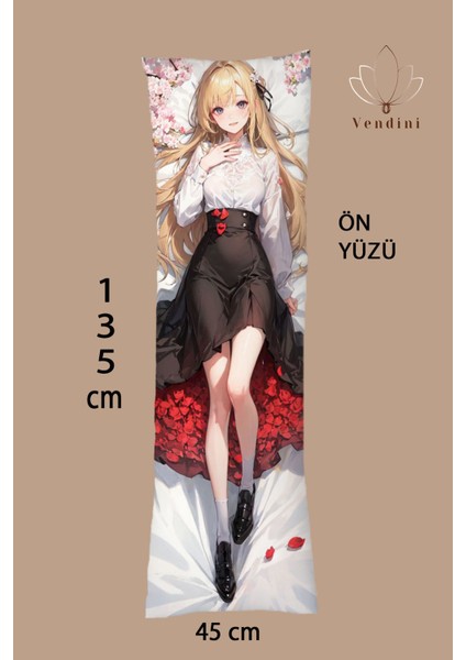 Çift Yön Baskılı Fantastik Anime Dakimakura Sarılma Yastık Kılıfı