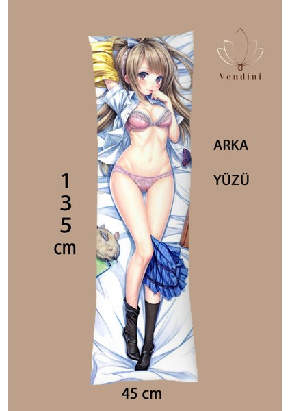 Çift Yön Baskılı Fantastik Anime Dakimakura Sarılma Yastık Kılıfı